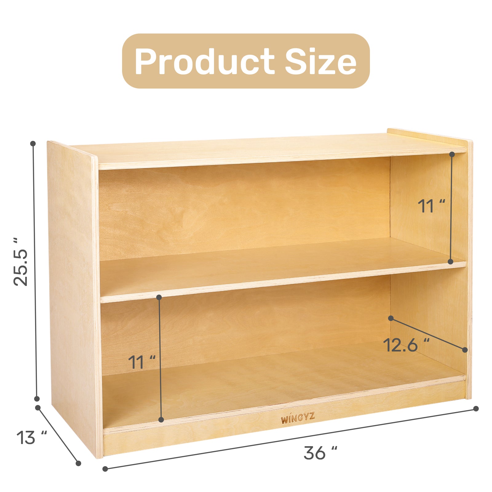 Sweet Time Wooden Storage Cabinet Kids Toy Storage Organizer Book Shelf for Child Playroom Classroom