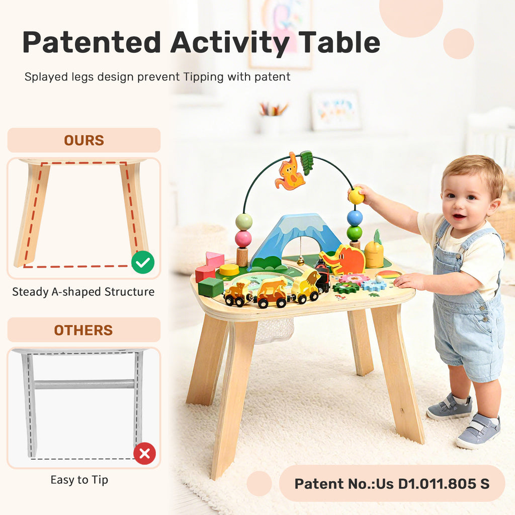 WINGYZ 9-in-1 Multi-Colorful Activity Table