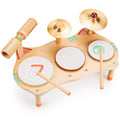 WINGYZ Wooden Montessori Drum Set (Neutral Colors)