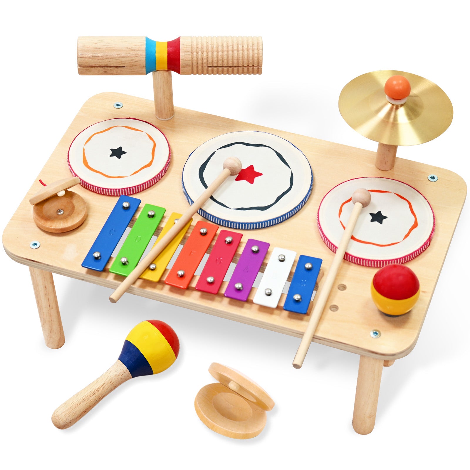 WINYGZ 9-in-1 Baby Drum Set