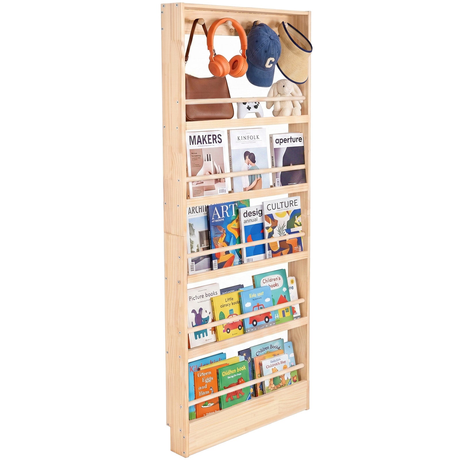WINGYZ Behind-The-Door Kids Bookshelf