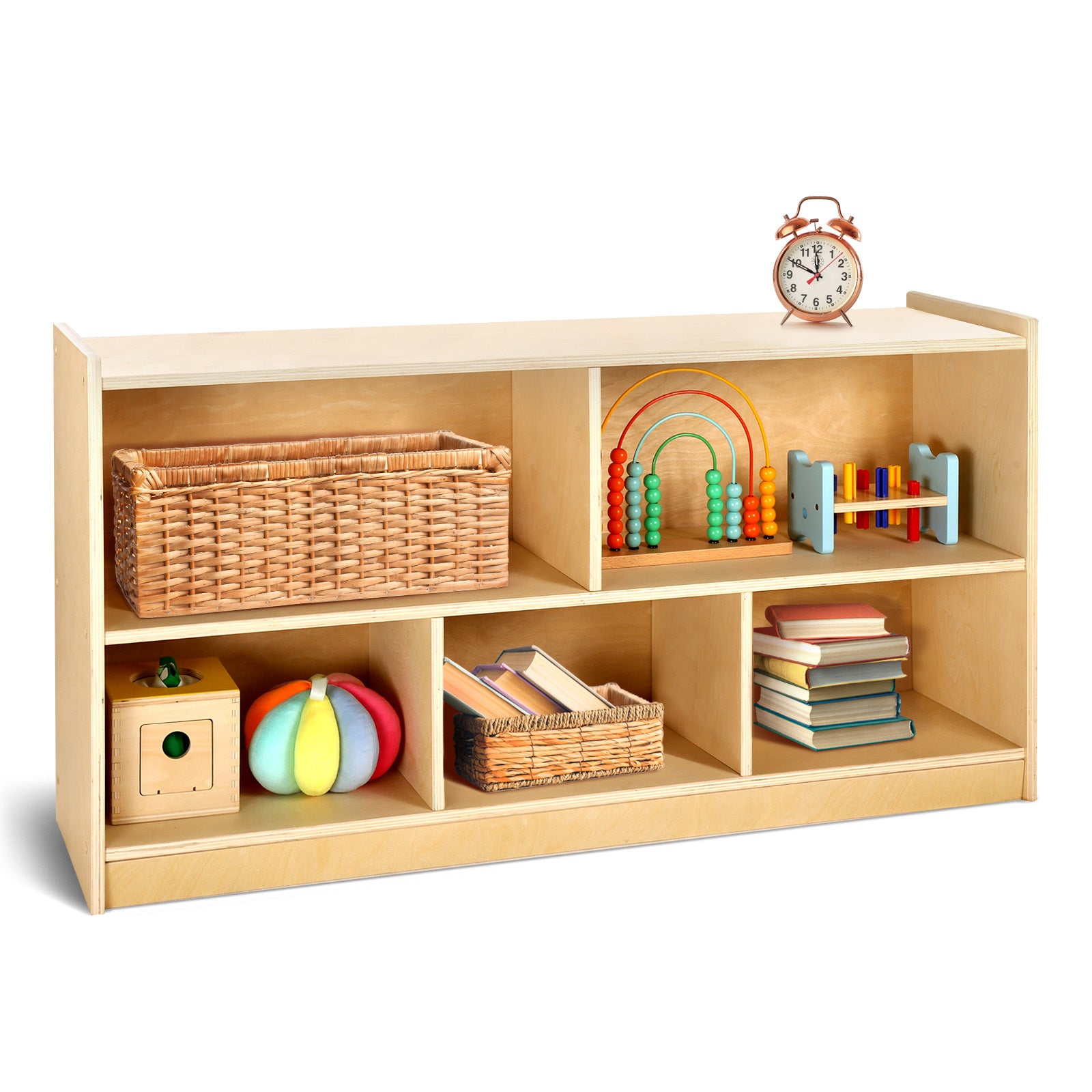 WINGYZ 2-Tier Rubber Wood Corner Cabinet