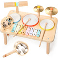 WINGYZ 9-in-1 Kids Wooden Drum Set