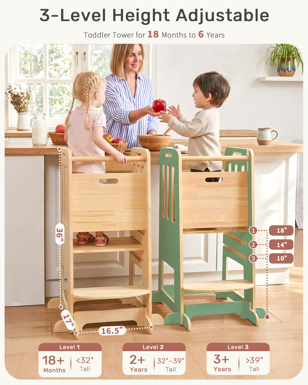 WINGYZ Toddler Tower - Green