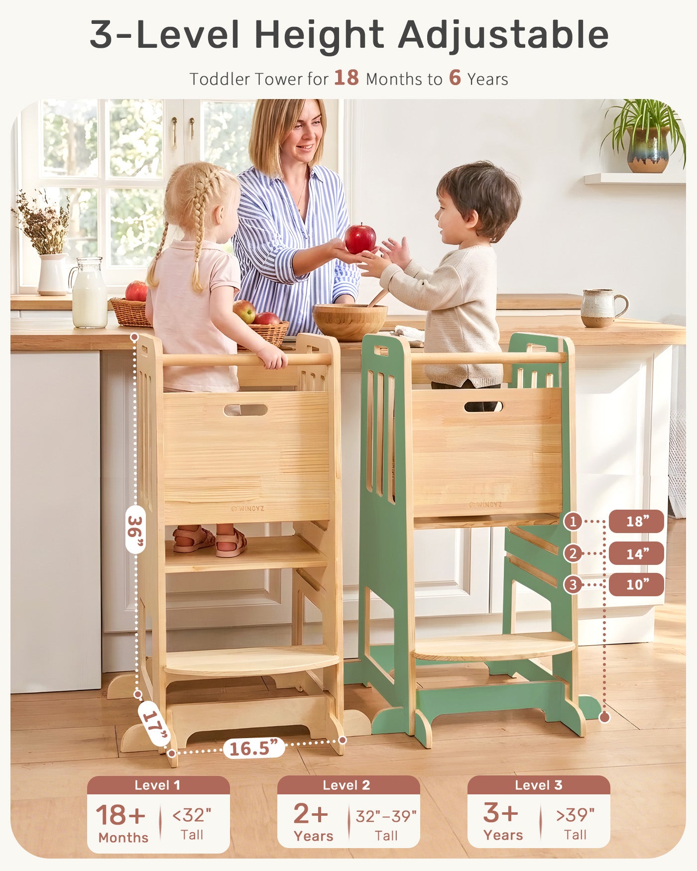WINGYZ Toddler Tower - Green