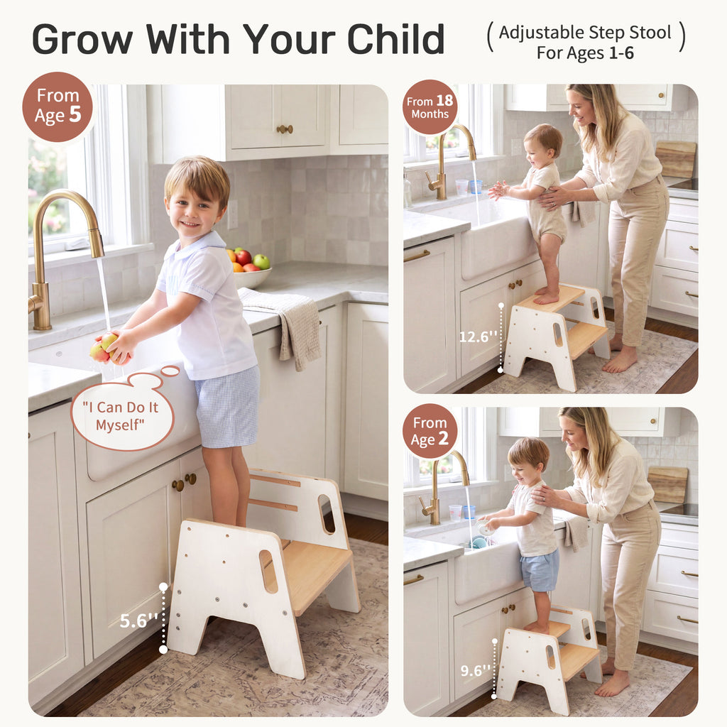 WINGYZ Toddler Step Stool - White