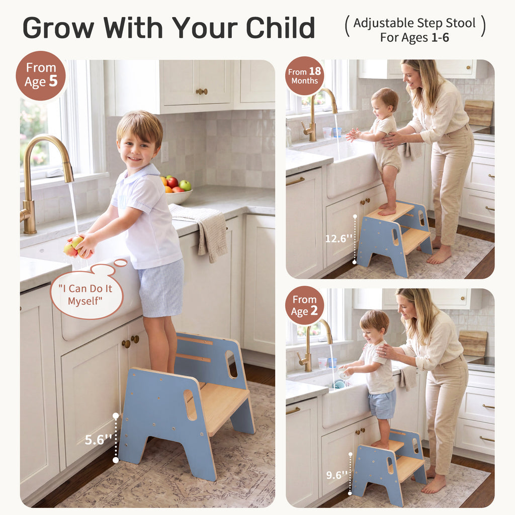 WINGYZ Toddler Step Stool - Light Blue