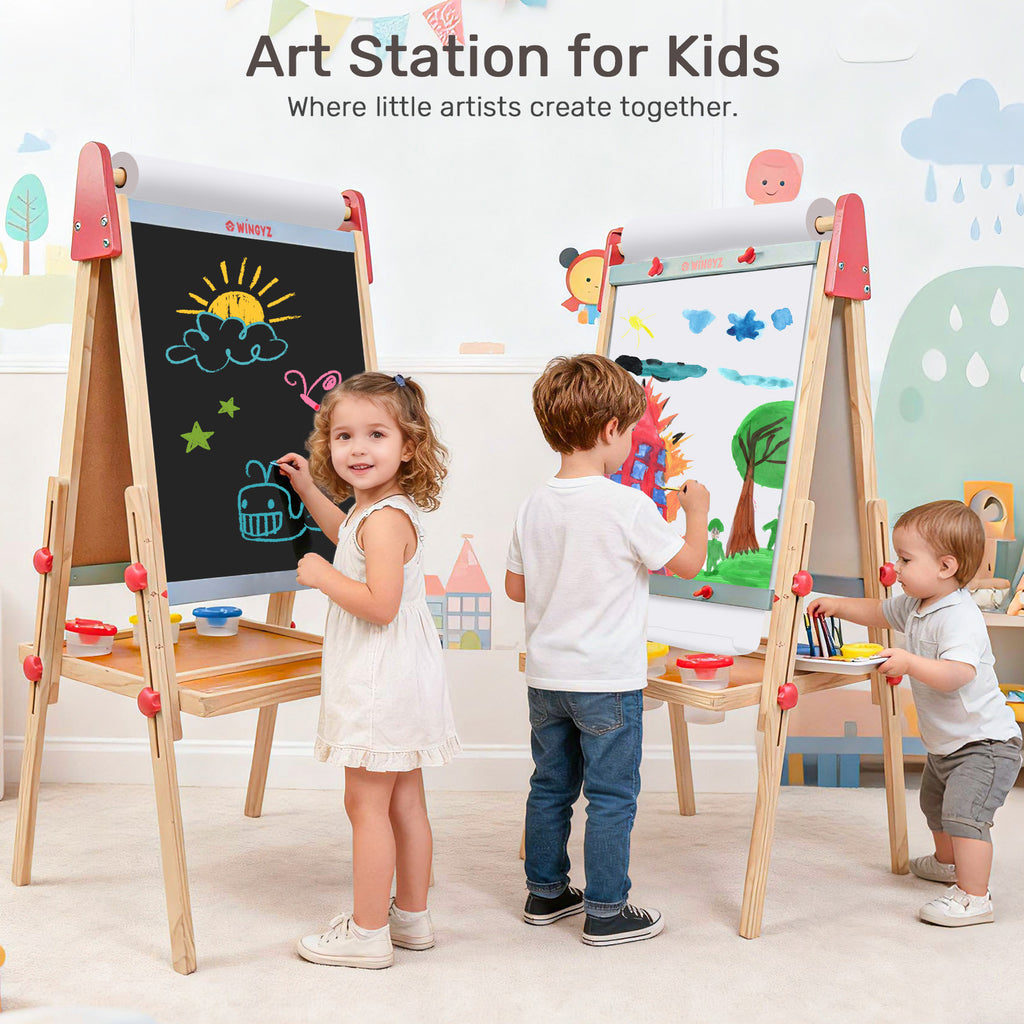 WINGYZ 3-in-1 Art Easel for Kids