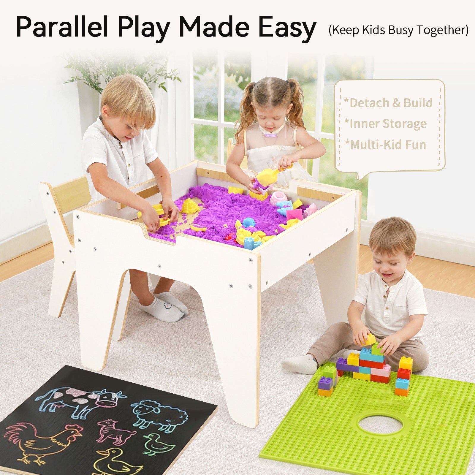 WINGYZ 4-in-1  Activity Table & Chair Set