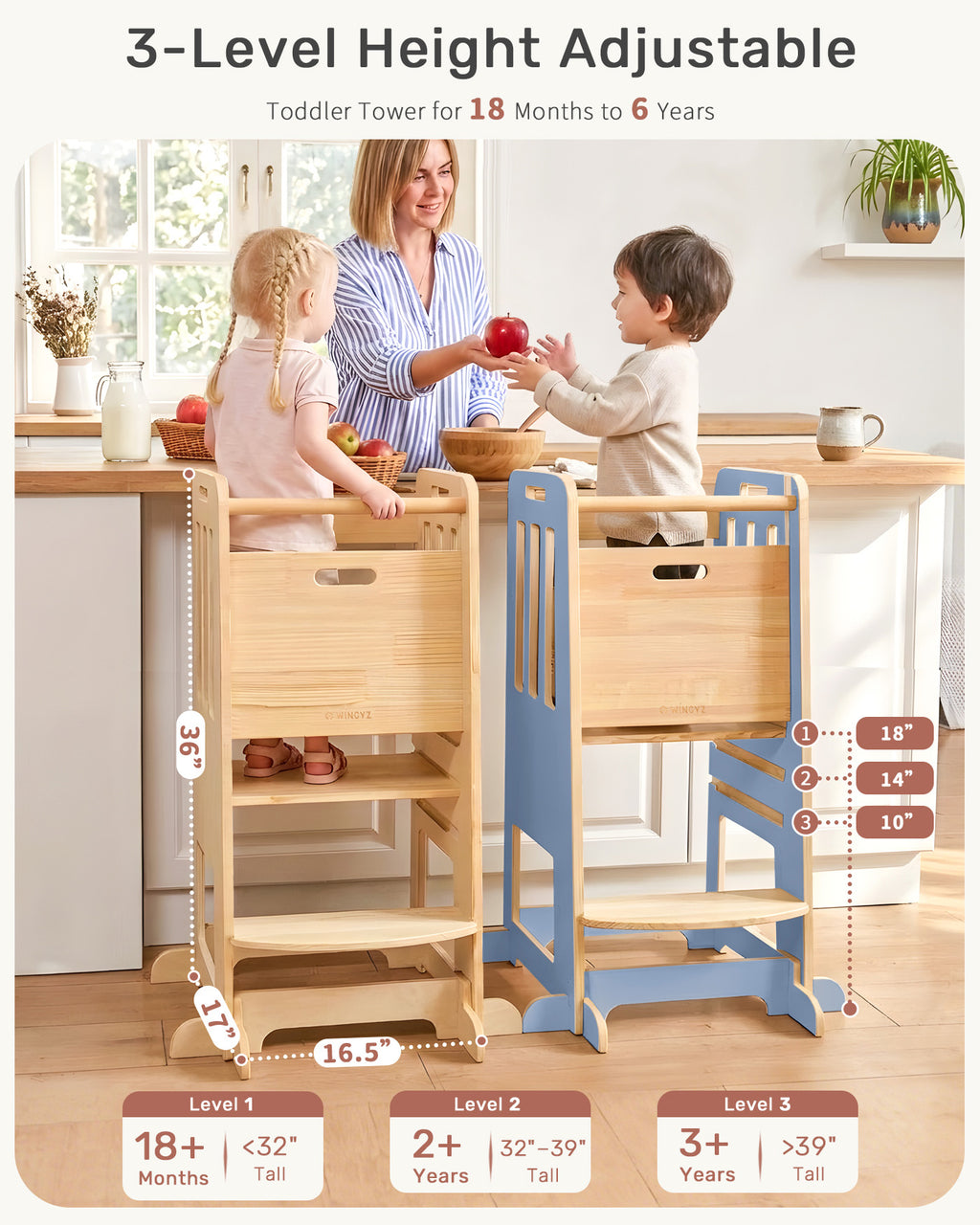 WINGYZ Toddler Tower - Blue