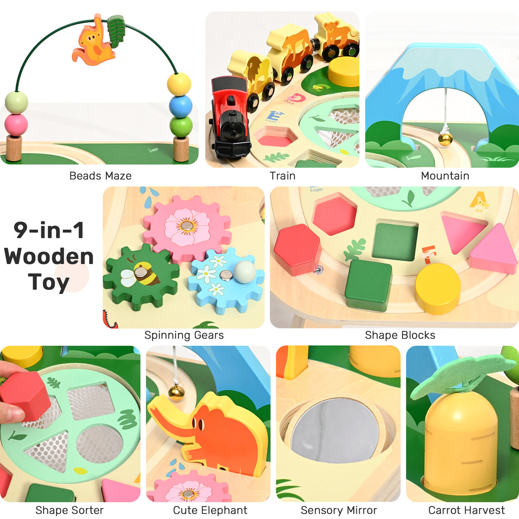 WINGYZ 9-in-1 Multi-Colorful Activity Table
