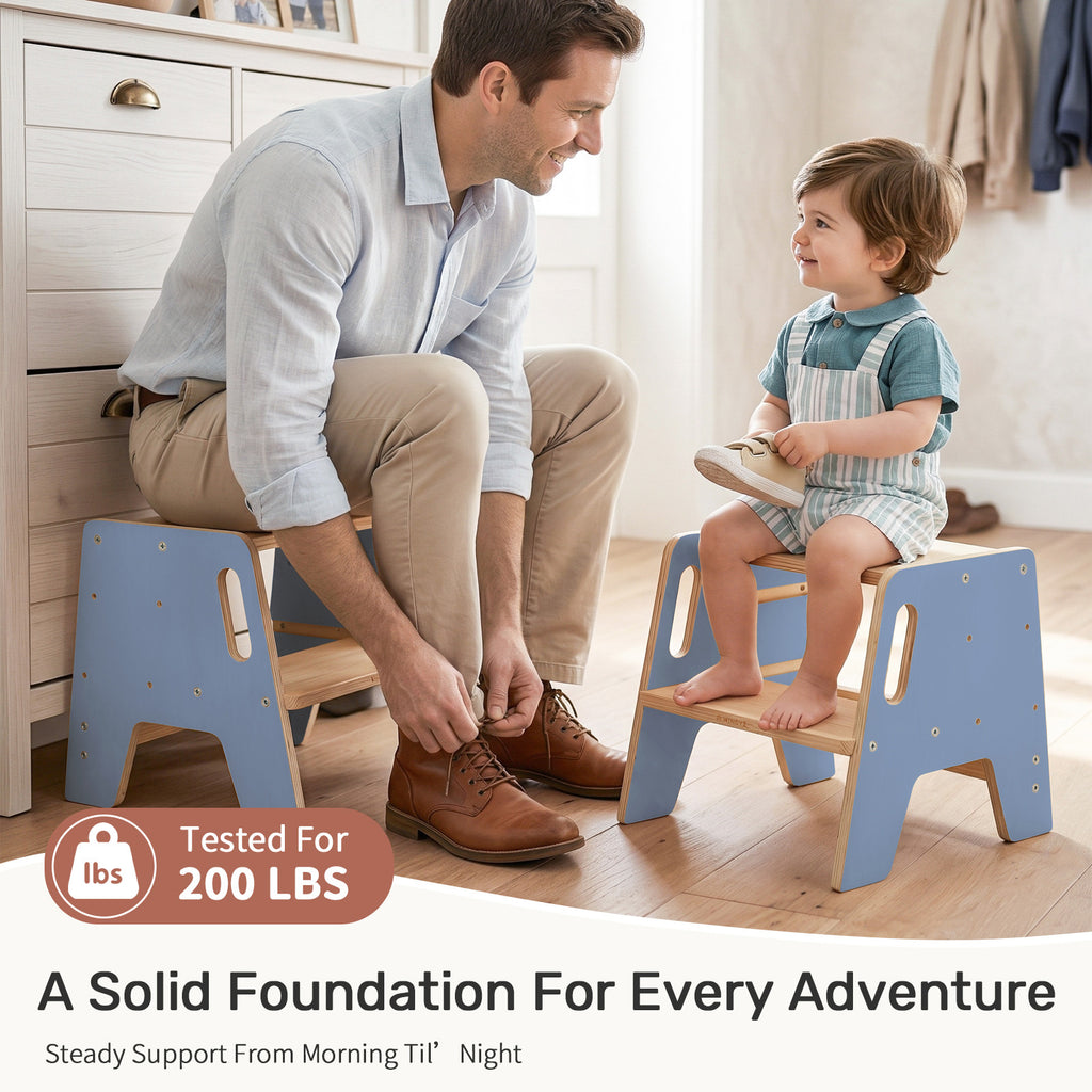 WINGYZ Toddler Step Stool - Light Blue