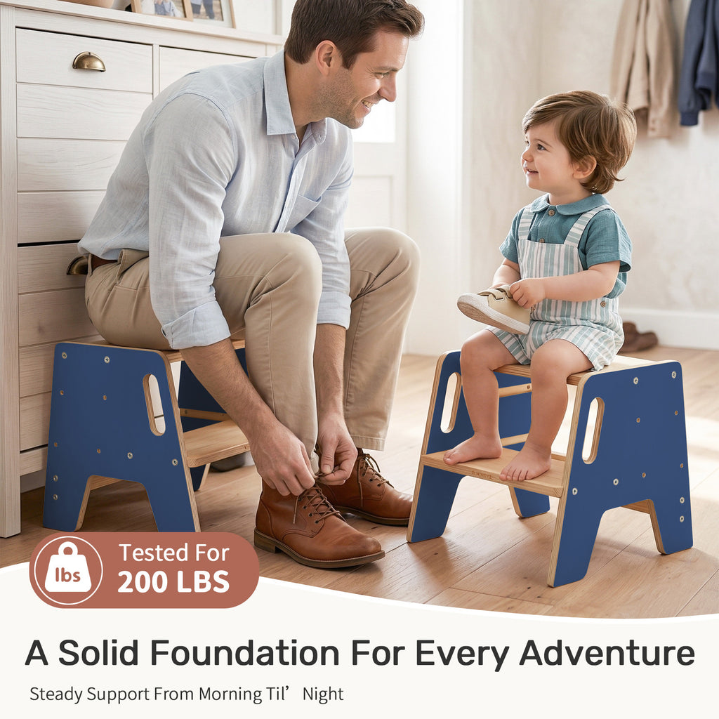 WINGYZ Toddler Step Stool - Dark Blue