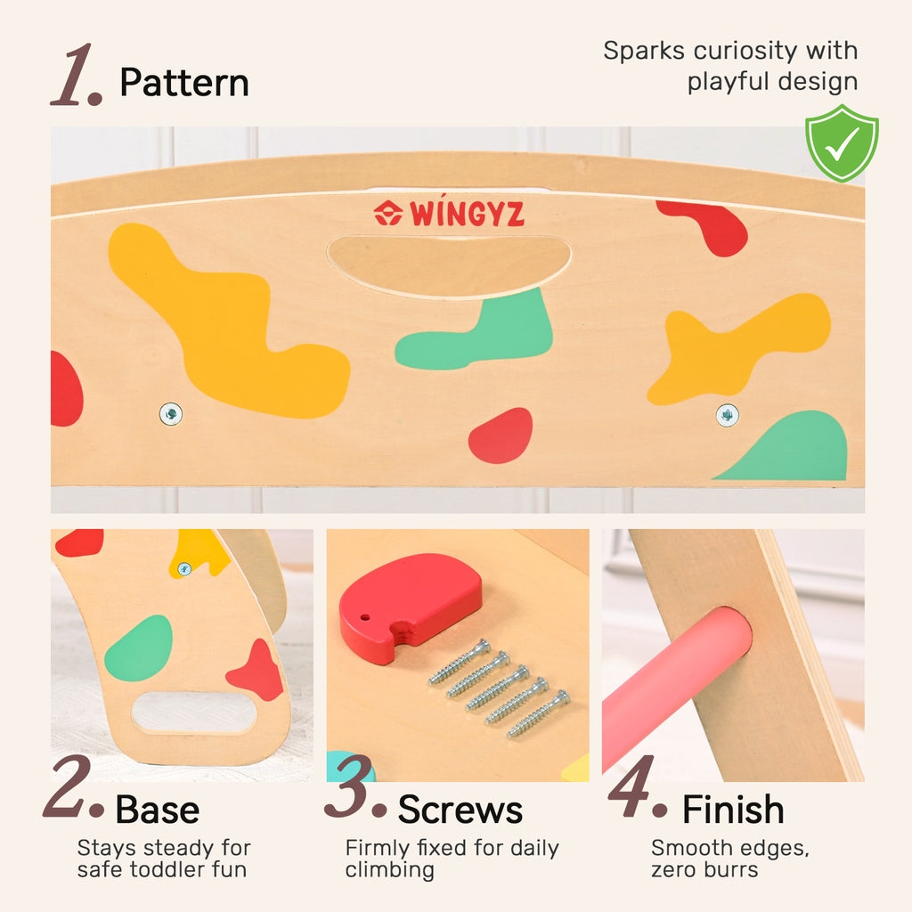 WINGYZ 8-in-1 Rainbow Pikler Triangle Set