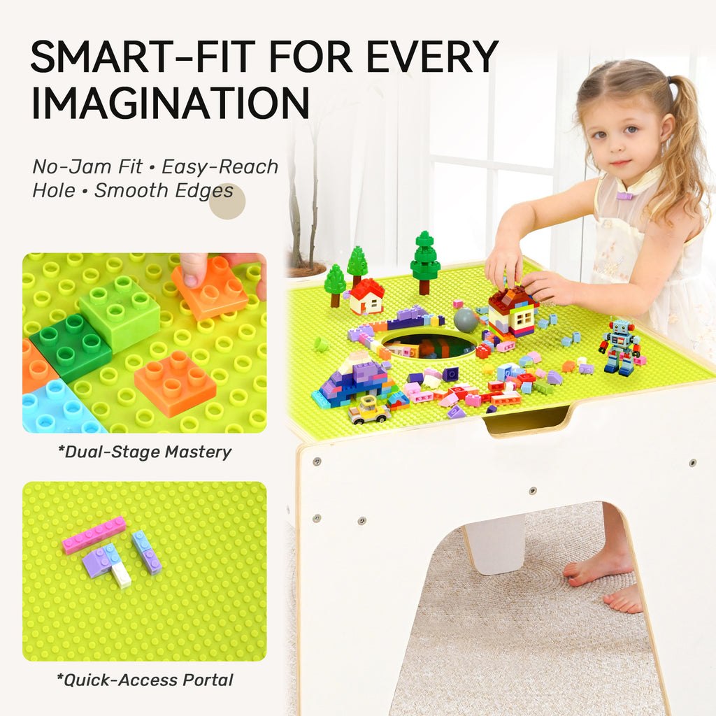 WINGYZ 4-in-1 Wooden Toddler Activity Table