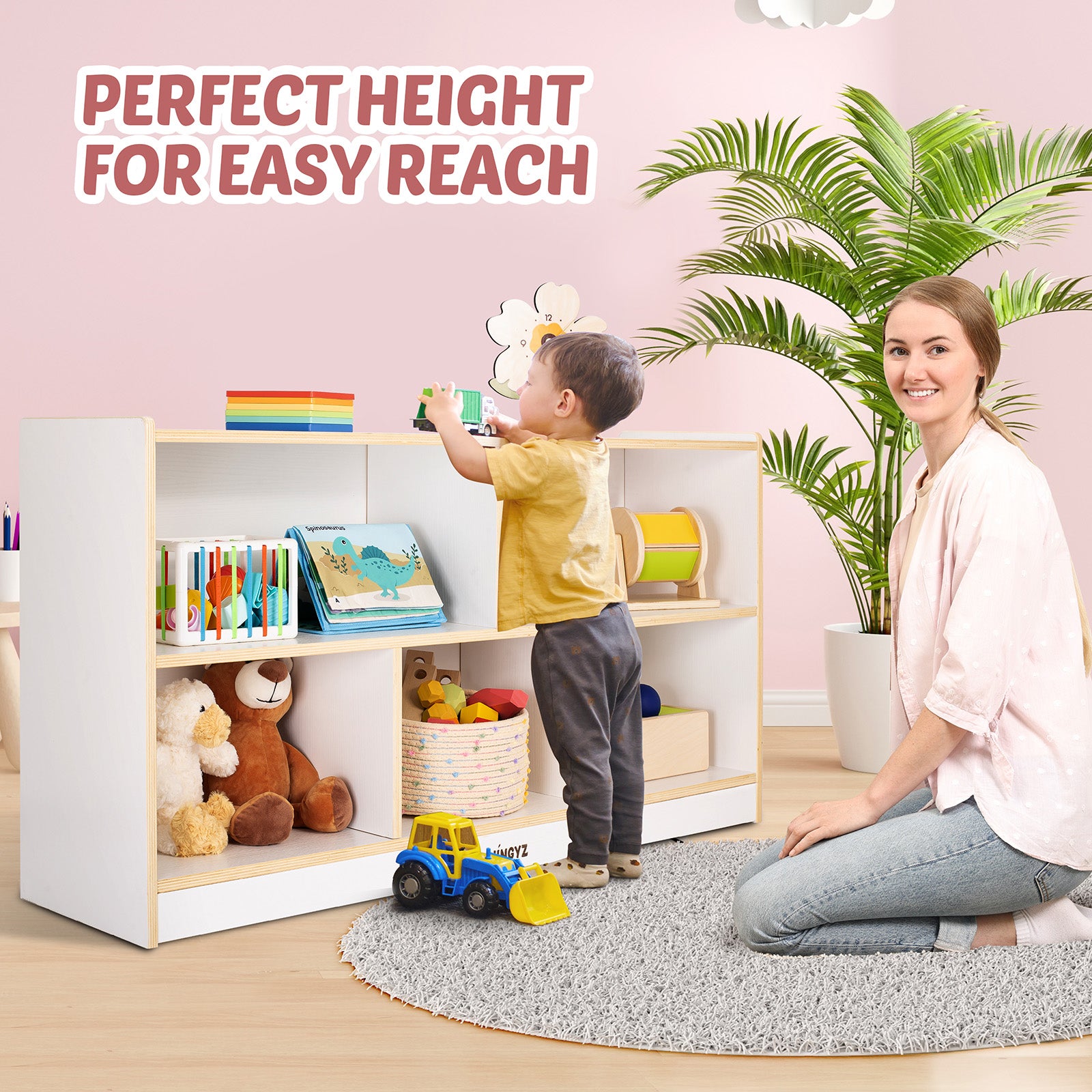 WINGYZ 5-Compartmen Toy Storage Organizer - White