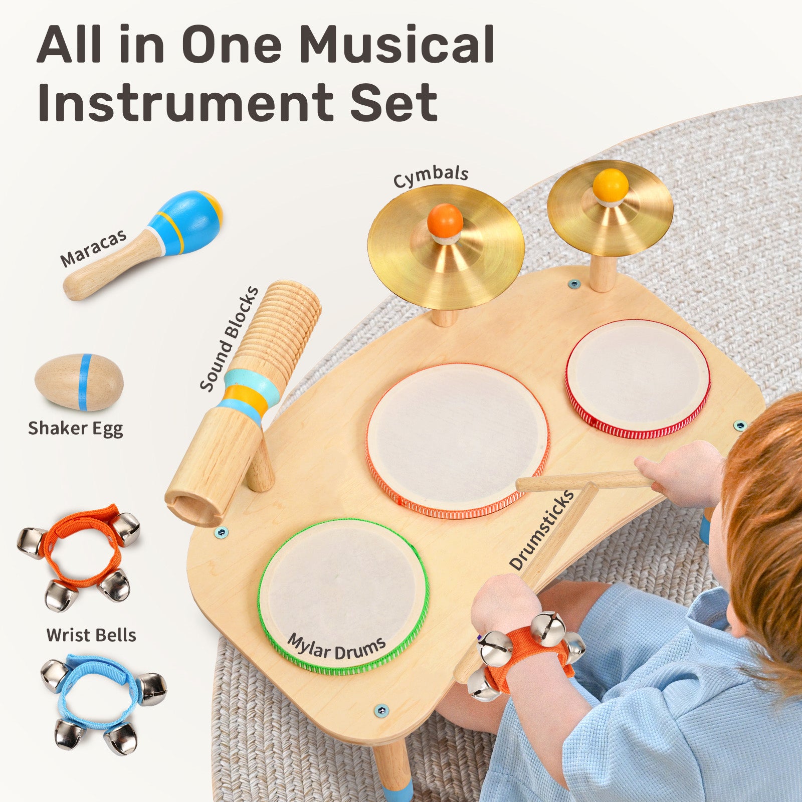 WINGYZ 11-in-1 Toddler Drum Set