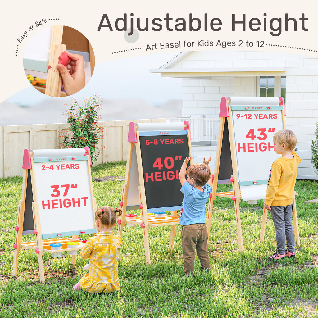 WINGYZ 3-in-1 Art Easel for Kids