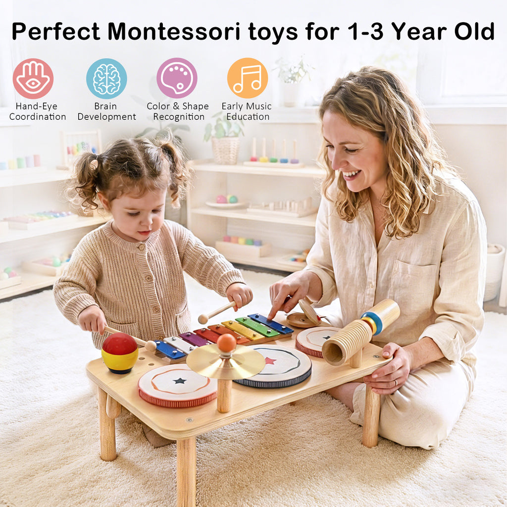 WINYGZ 9-in-1 Baby Drum Set