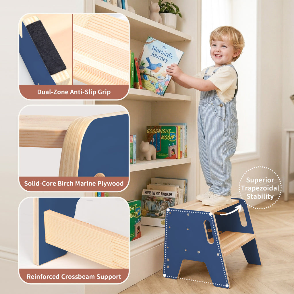 WINGYZ Toddler Step Stool - Dark Blue