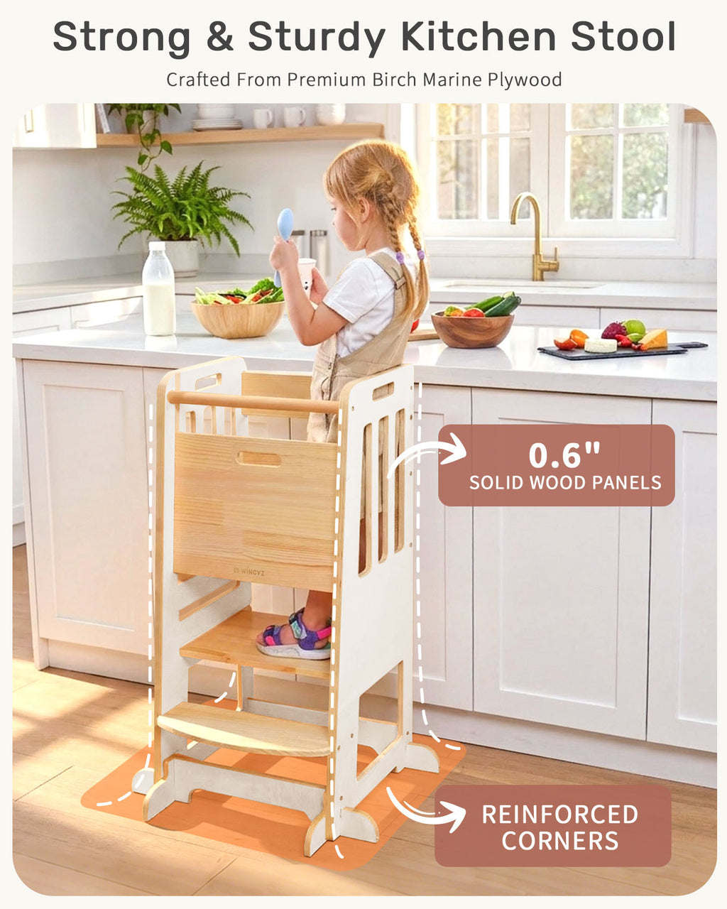 WINGYZ Toddler Tower - White