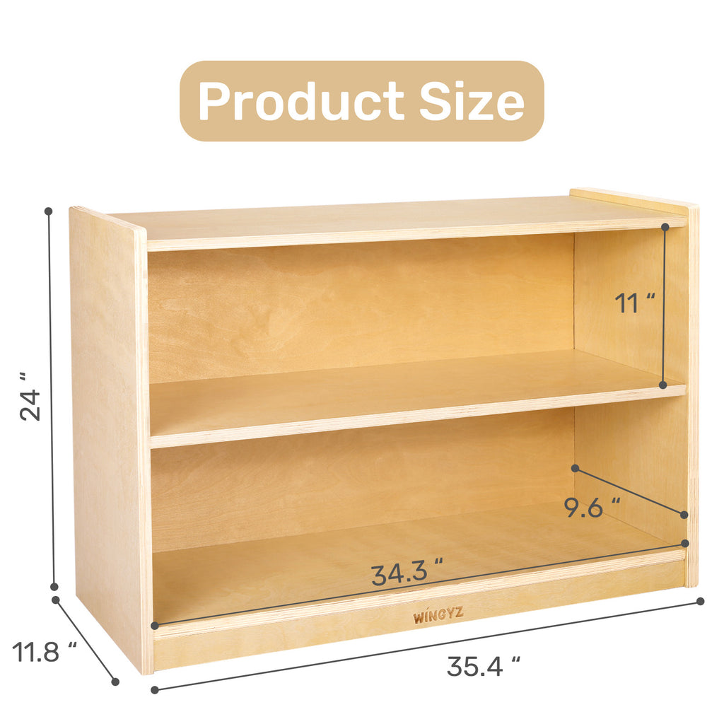 WINGYZ 2-Tier Wooden Storage Cabinet