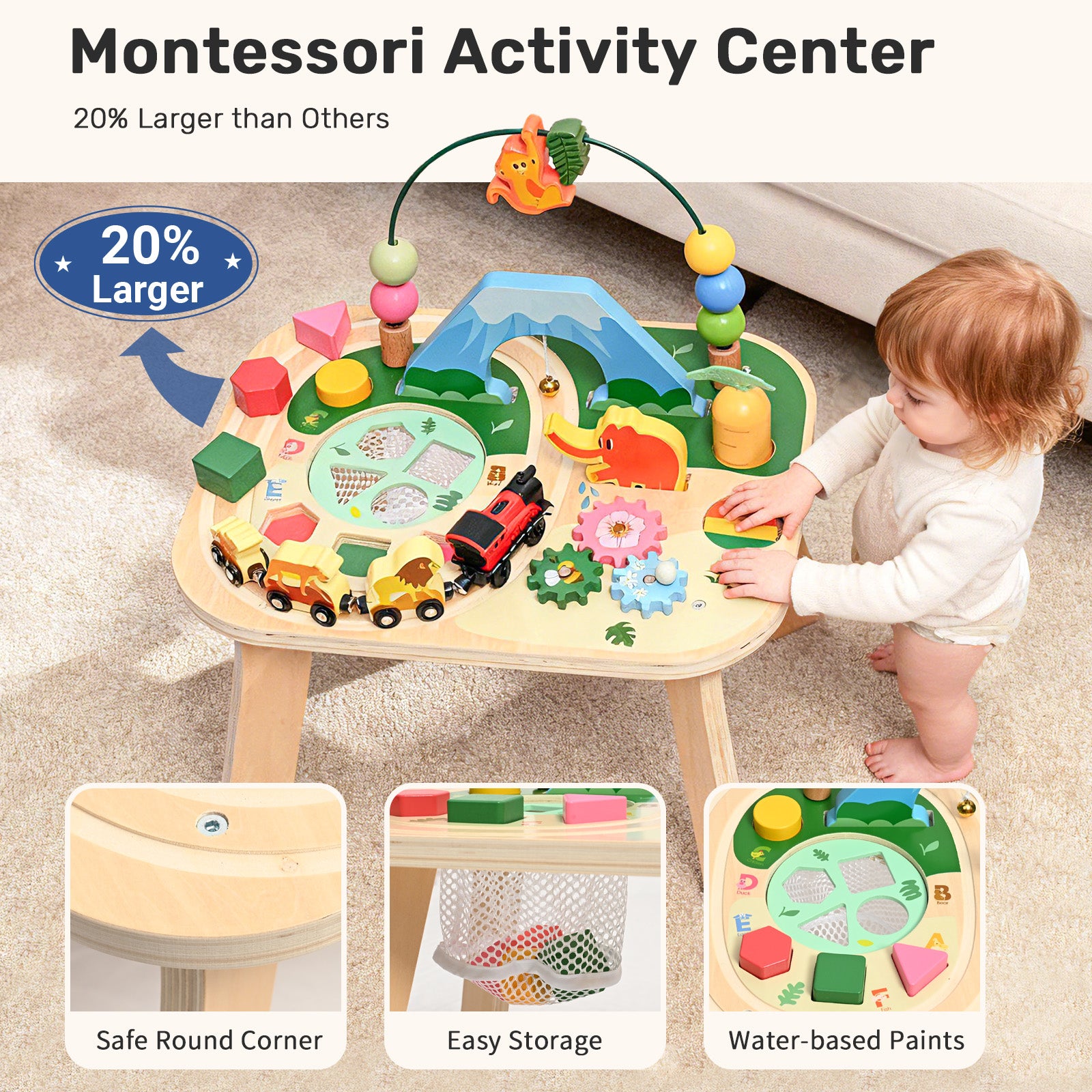WINGYZ 9-in-1 Multi-Colorful Activity Table