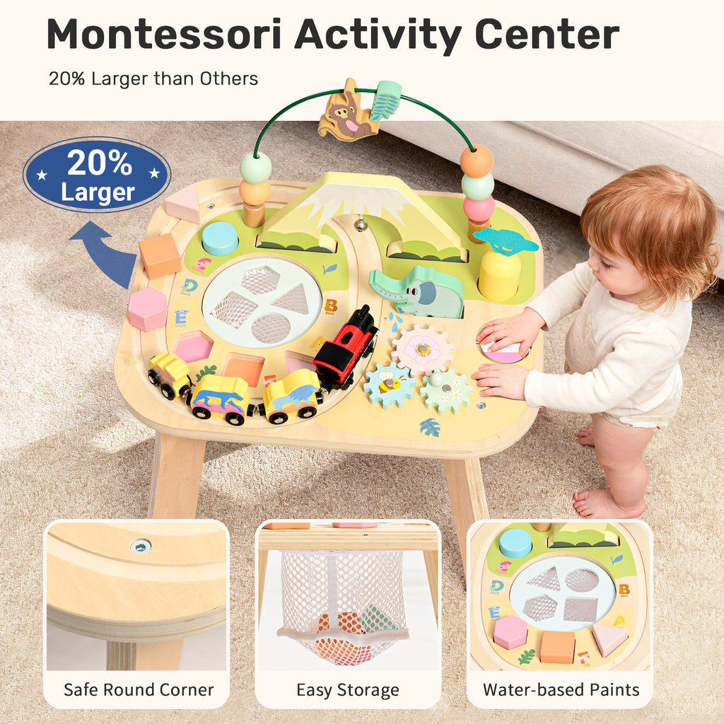 WINGYZ 9-in-1 Morandi-Colored Activity Table