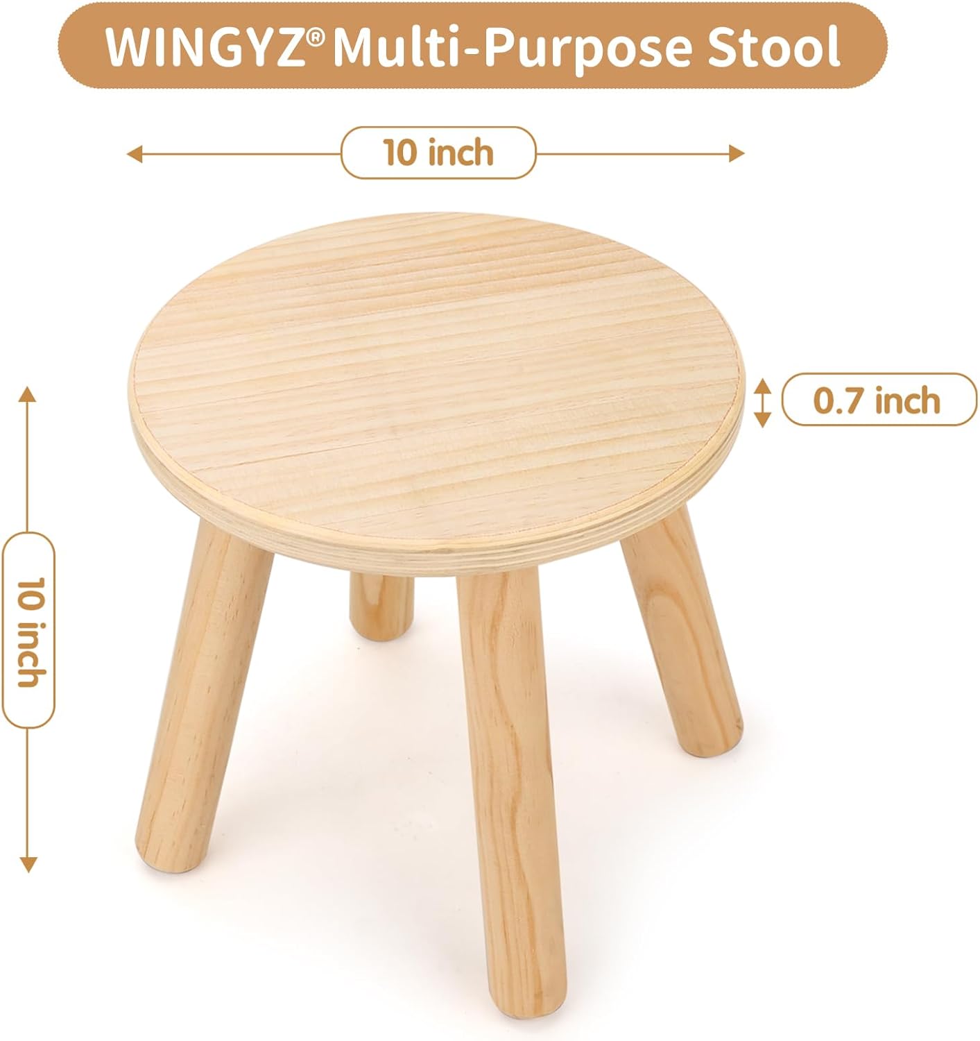 WINGYZ Wooden Step Stools（2 Pack）