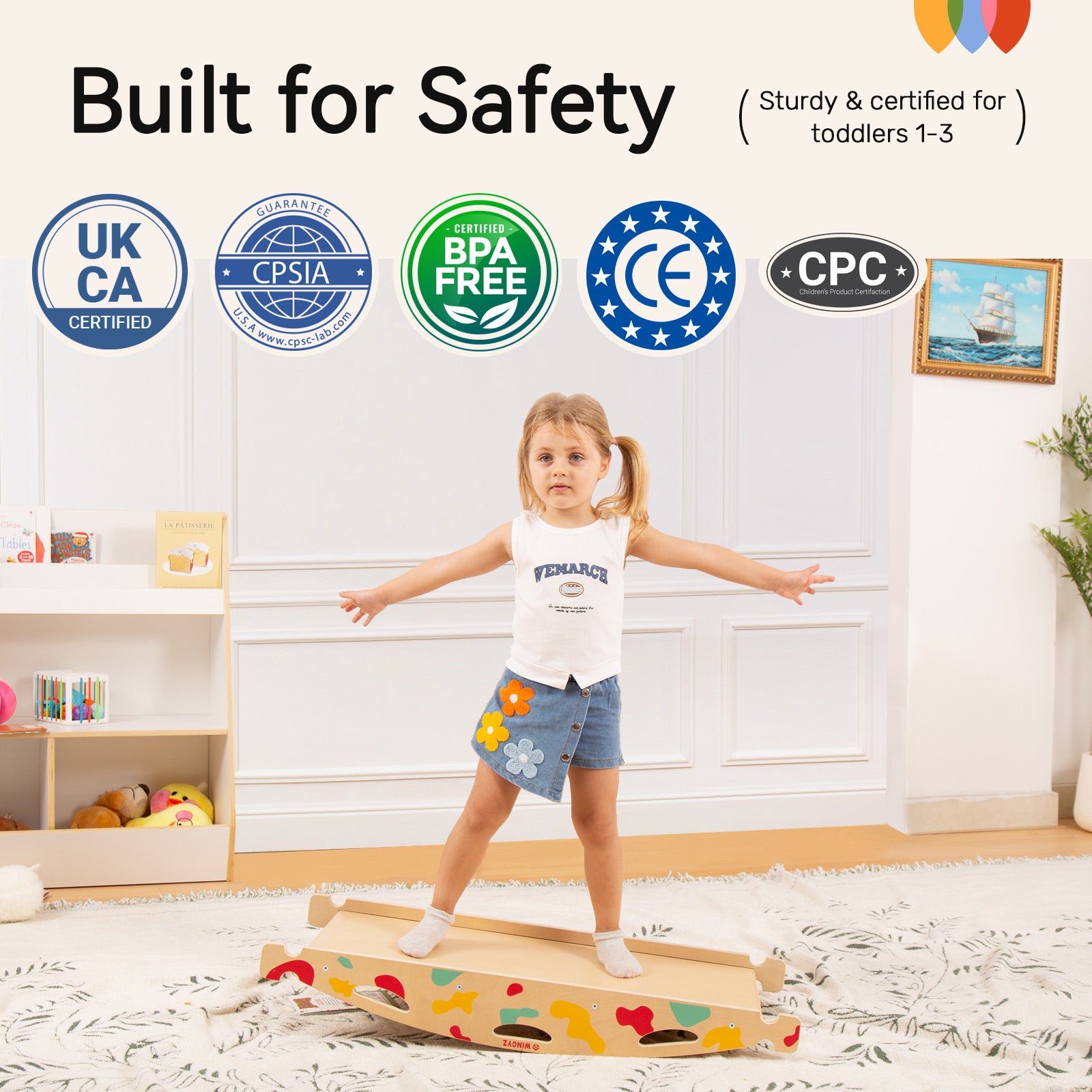 WINGYZ 8-in-1 Rainbow Pikler Triangle Set