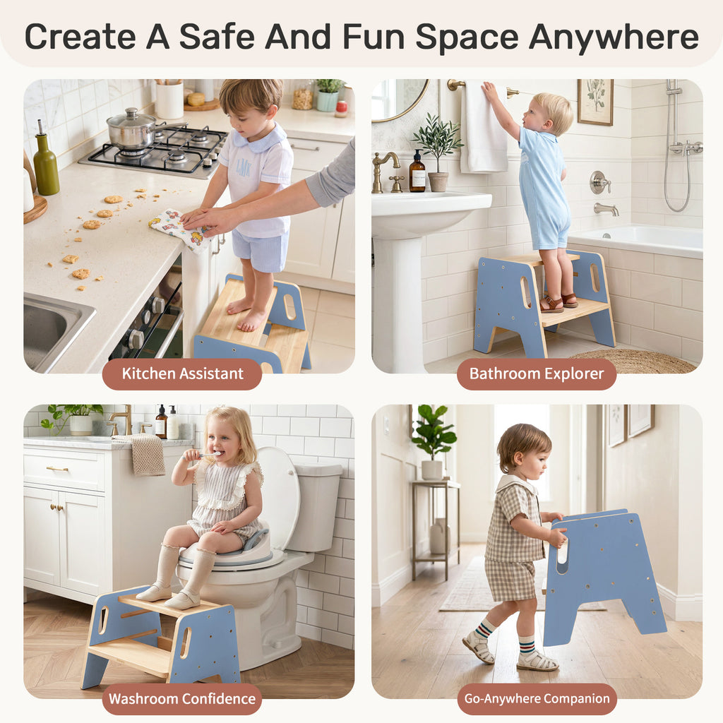 WINGYZ Toddler Step Stool - Light Blue