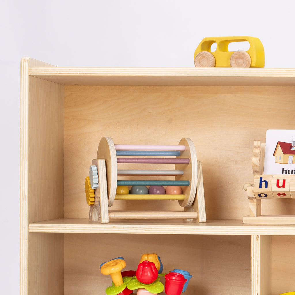 Sweet Time Montessori Bookshelf Storage Organizer Book Shelf for Child Playroom Preschool Classroom