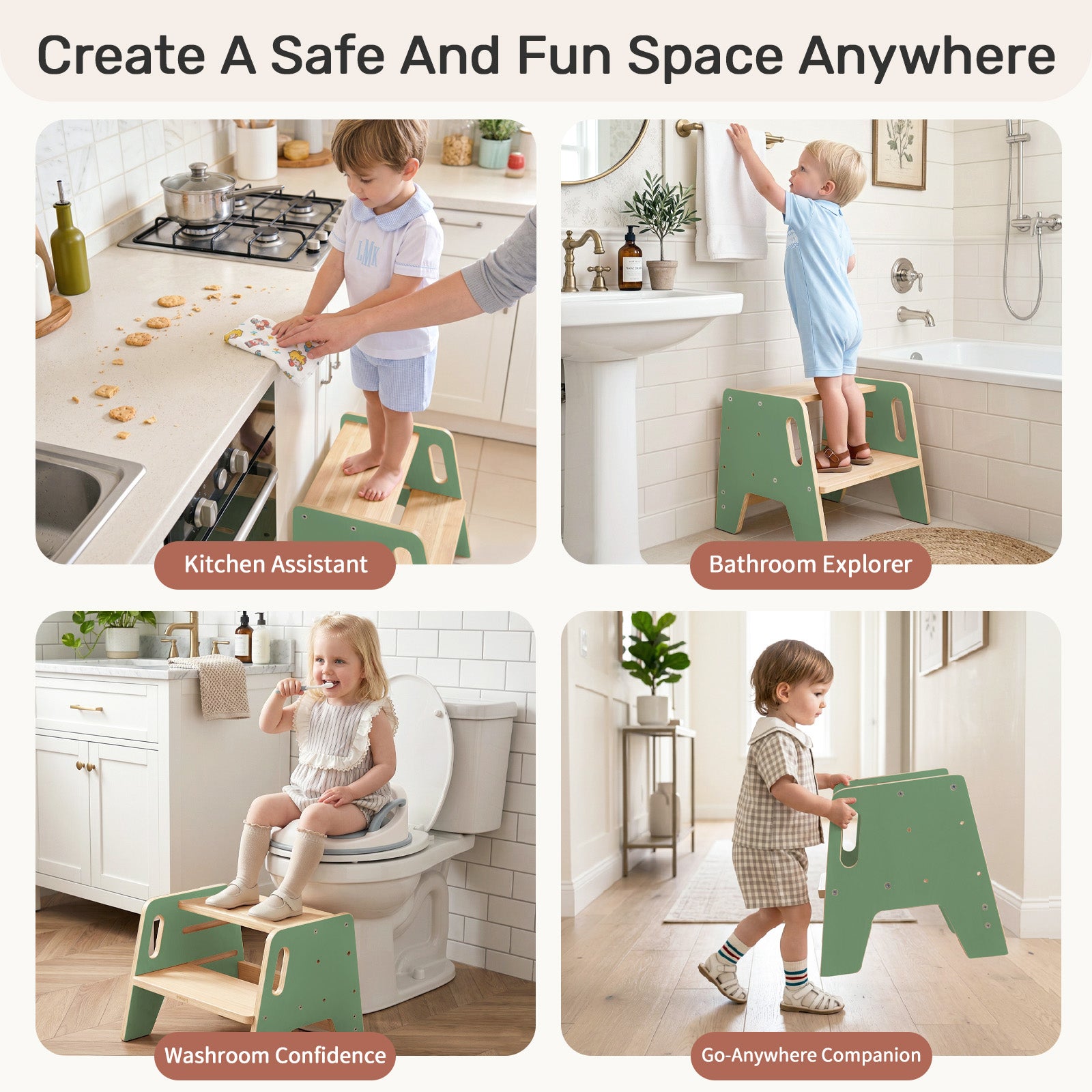 WINGYZ Toddler Step Stool - Green