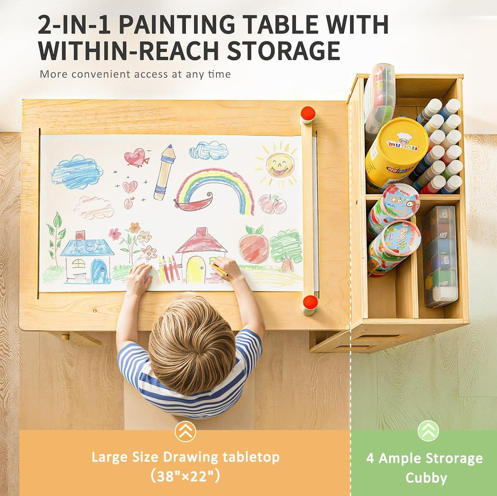 WINGYZ 5 in 1 Kids Art Table and Chairs