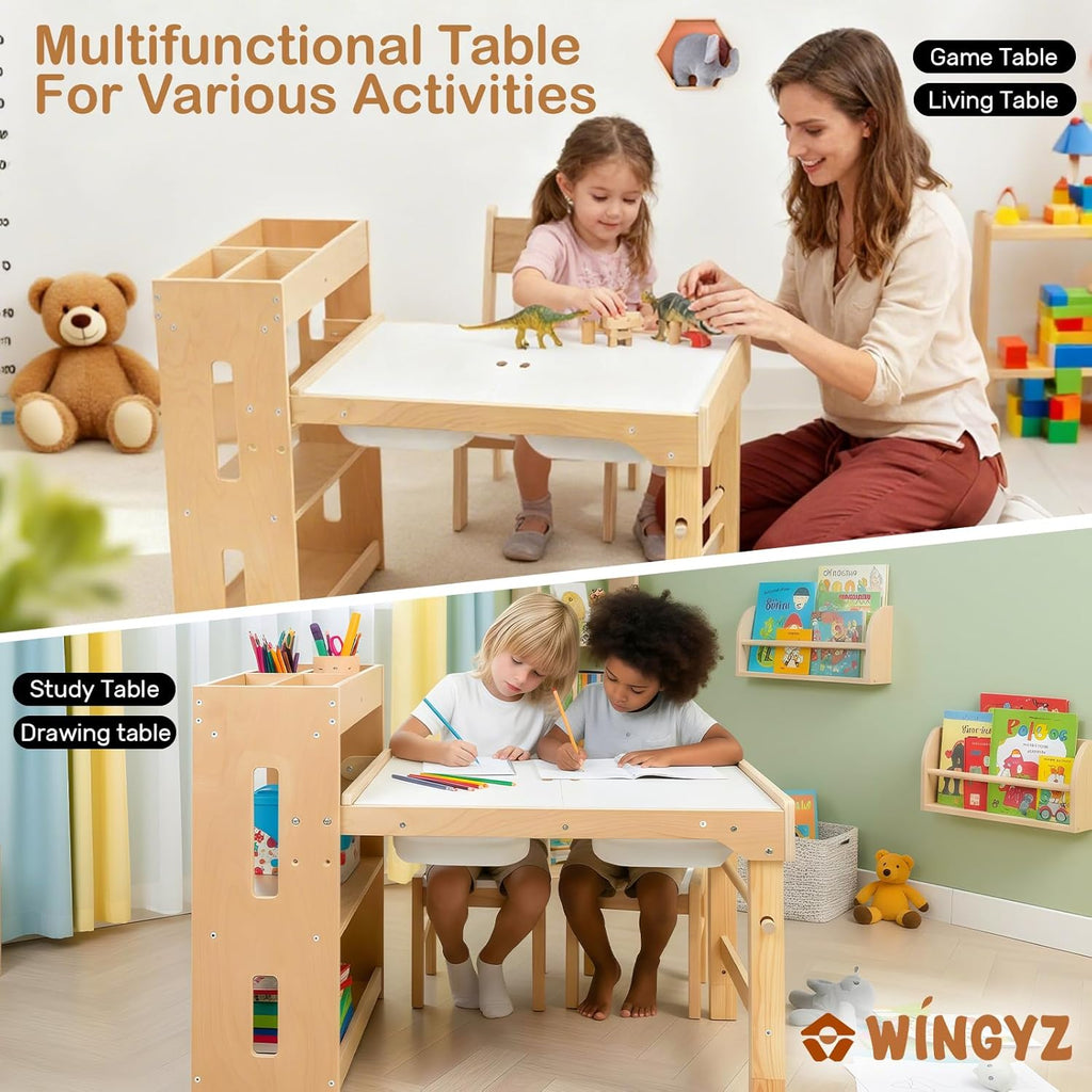 WINGYZ 6 in 1 Kids Art Table and Chair