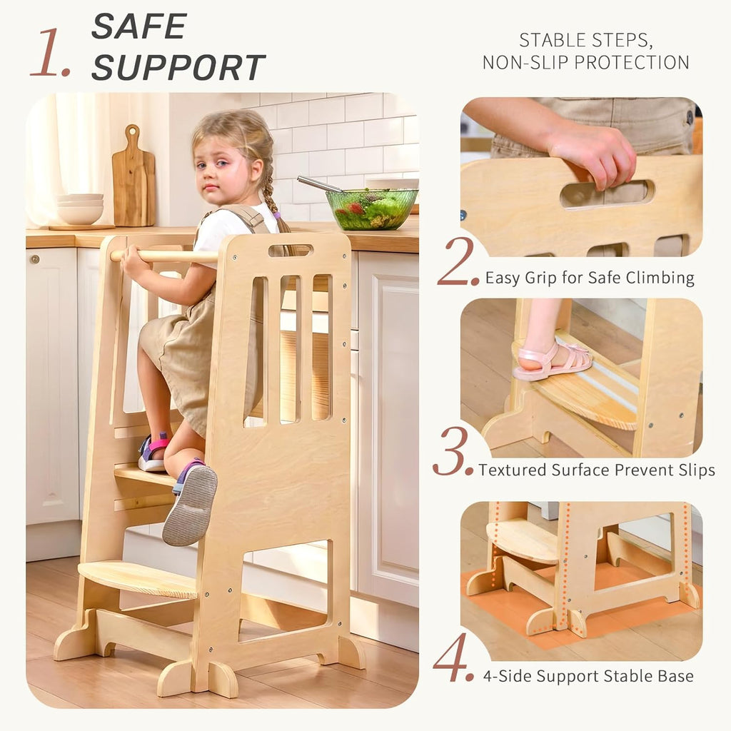 WINGYZ 3-Height Adjustable Toddler Tower