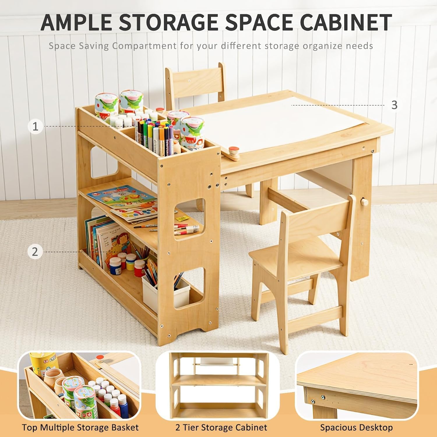 WINGYZ 5 in 1 Kids Art Table and Chairs