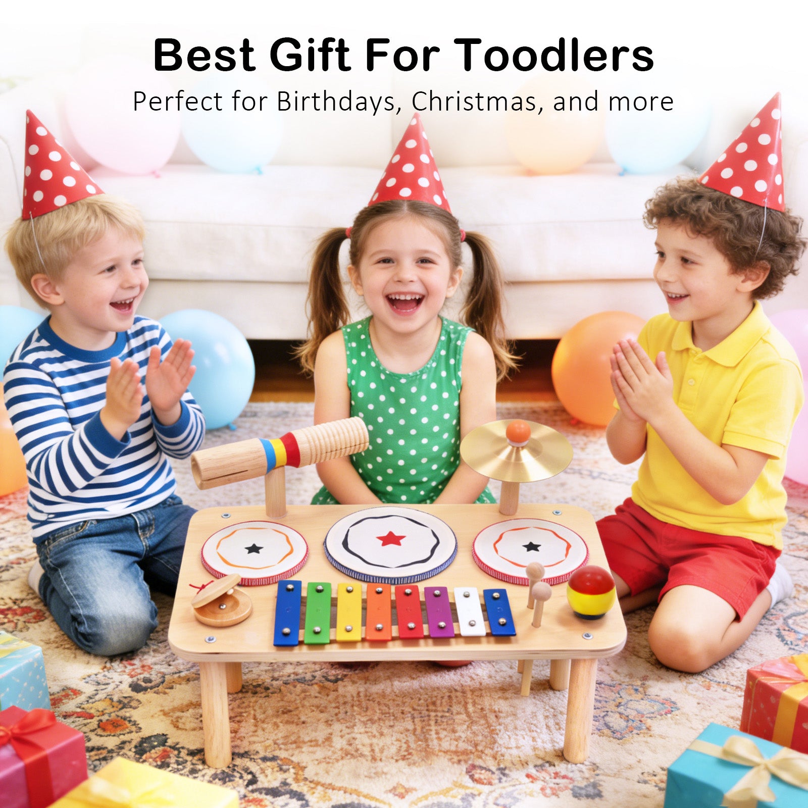 WINYGZ 9-in-1 Baby Drum Set