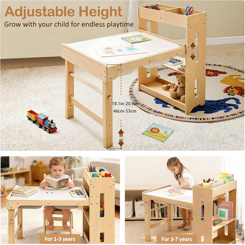 WINGYZ 6 in 1 Kids Art Table and Chair