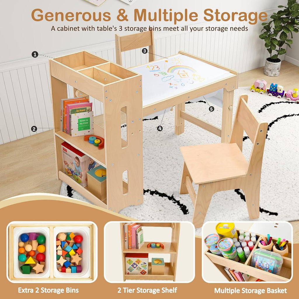 WINGYZ 6 in 1 Kids Art Table and Chair