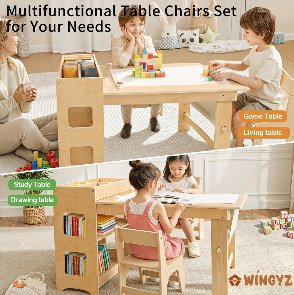 WINGYZ 5 in 1 Kids Art Table and Chairs
