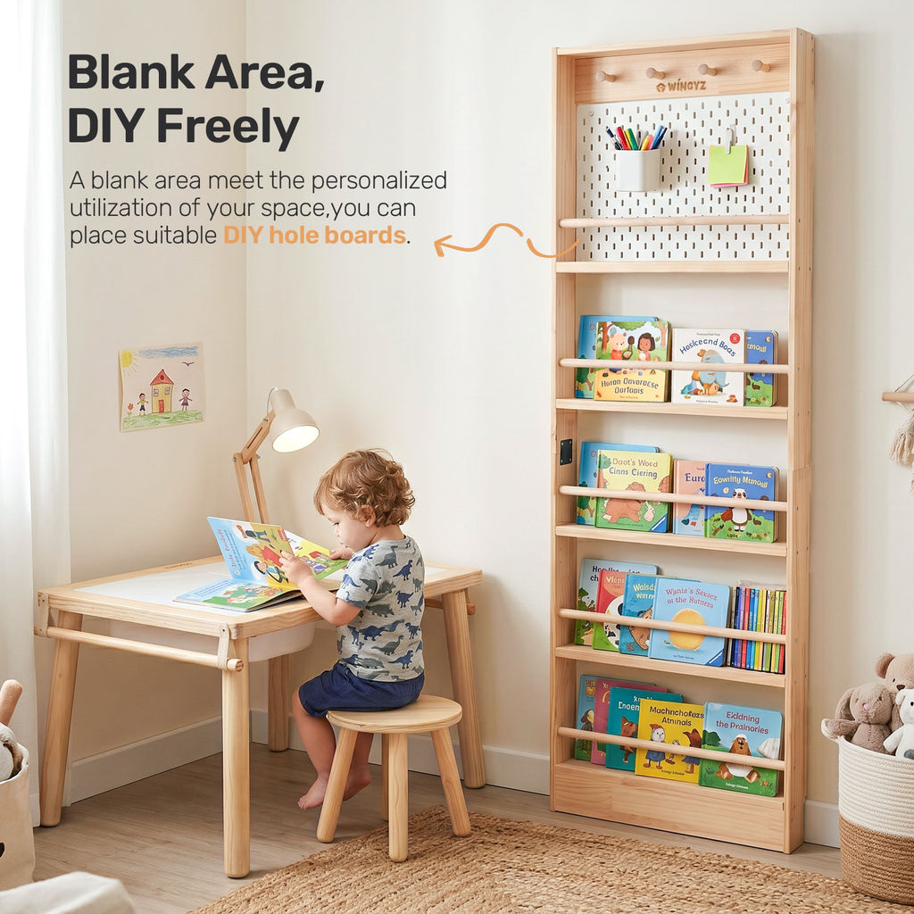 WINGYZ Behind-The-Door Kids Bookshelf