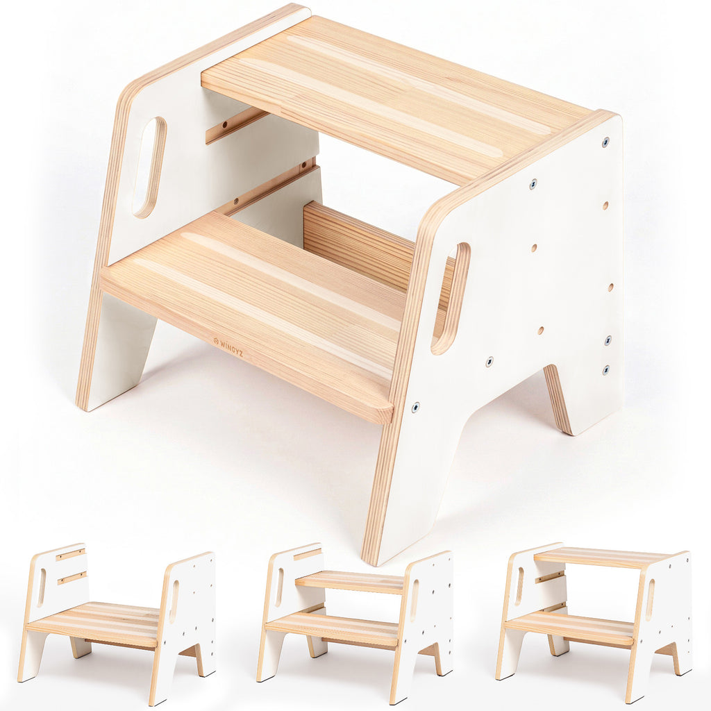 WINGYZ Toddler Step Stool - White