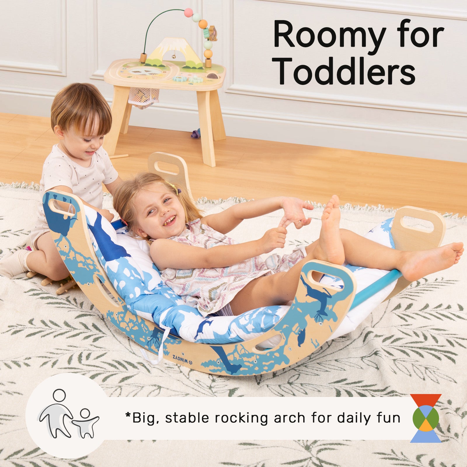 WINGYZ 8-in-1 blue Pikler Triangle Set
