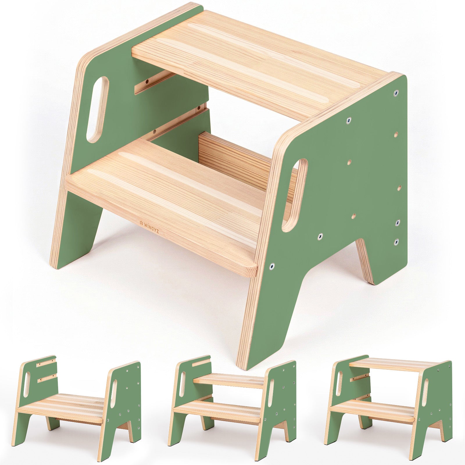 WINGYZ Toddler Step Stool - Green