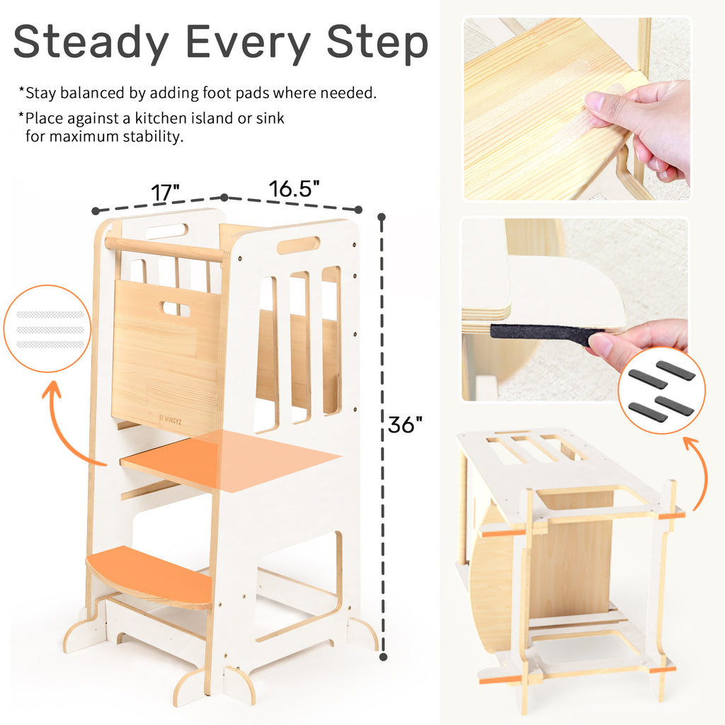 WINGYZ Toddler Tower - White