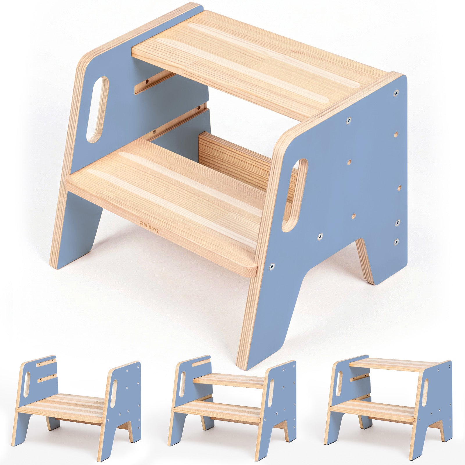 WINGYZ Toddler Step Stool - Light Blue