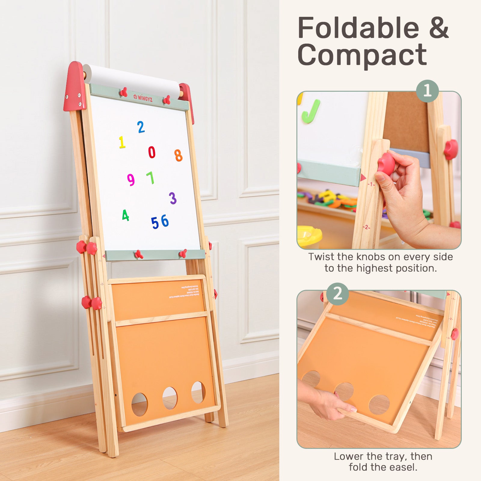 WINGYZ 3-in-1 Art Easel for Kids
