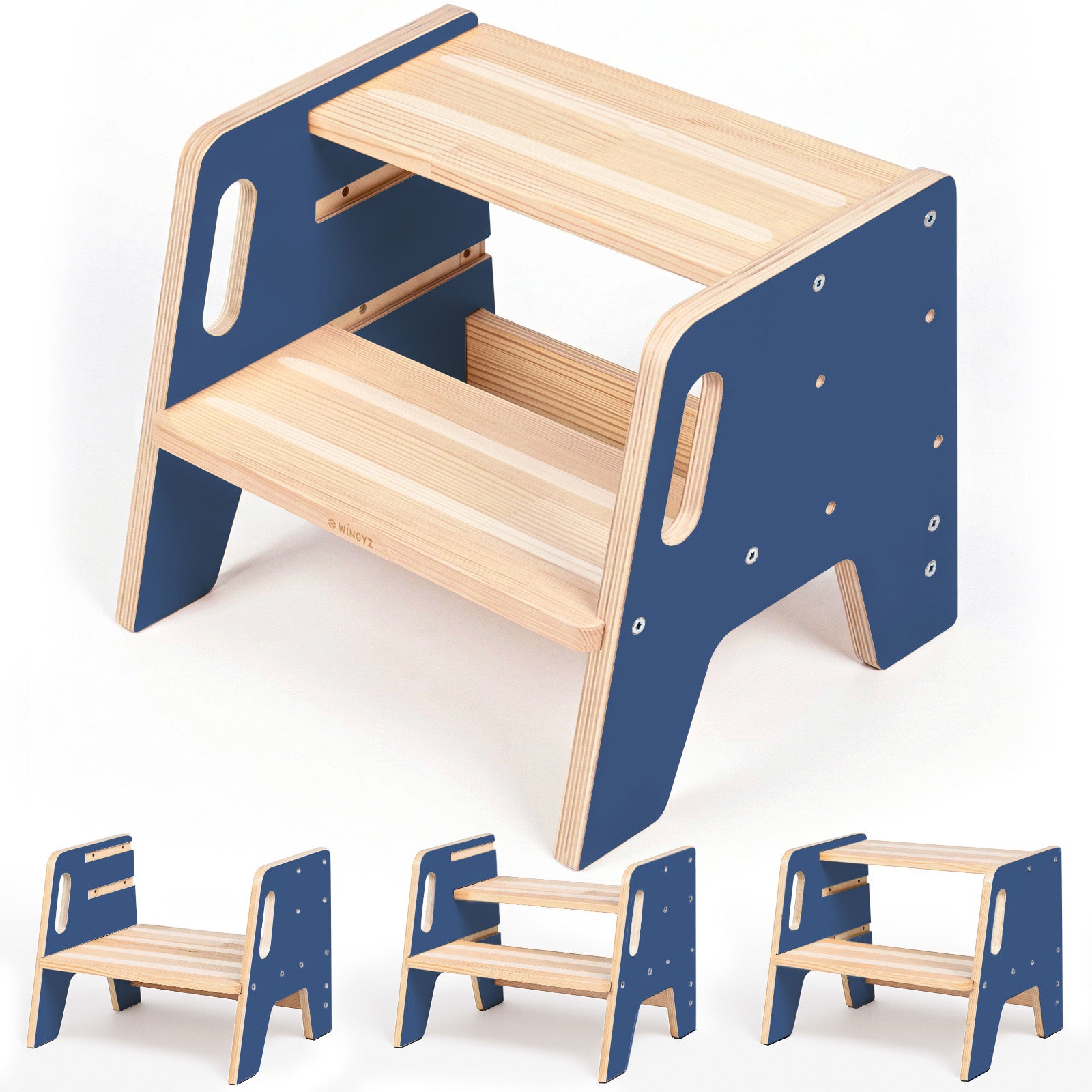 WINGYZ Toddler Step Stool - Dark Blue