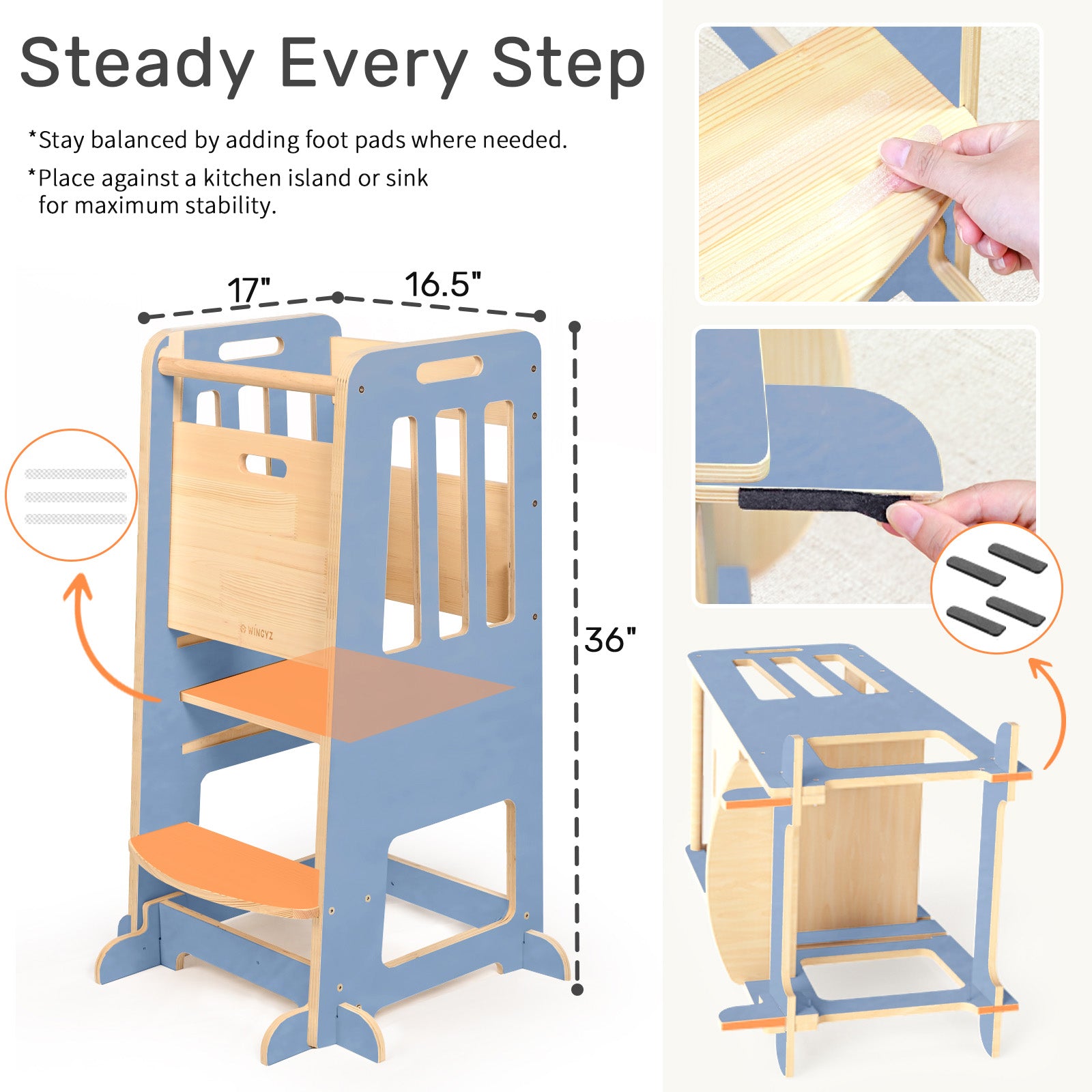 WINGYZ Toddler Tower - Blue